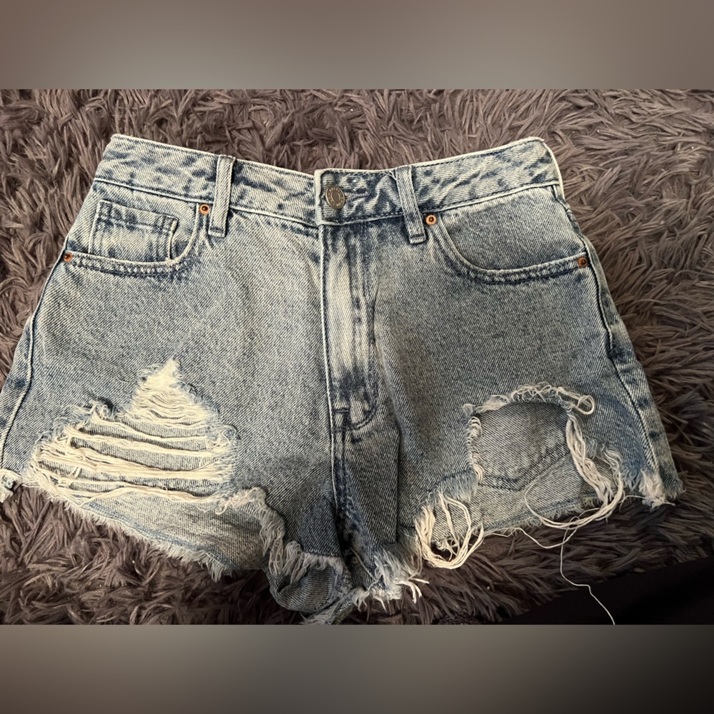 Pacsun “high rise festival” jean shorts